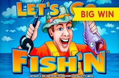 lets go fishn slot logo