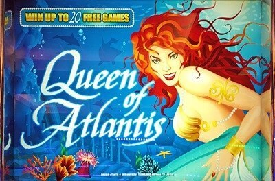 queen of atlantis slot logo