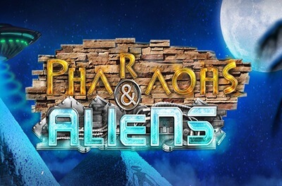 pharaohs and aliens slot logo