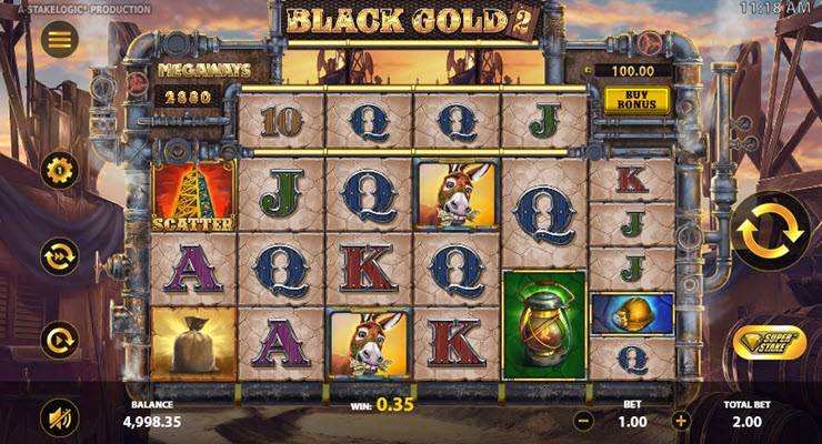 Black Gold 2 Megaways Slot Gameplay
