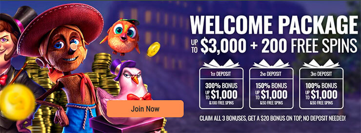 all spins win casino welcome bonus