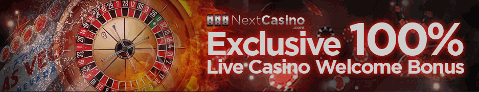 Бонус на первый депозит для live игр в Nextcasino