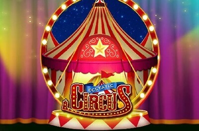 ecstatic circus slot logo