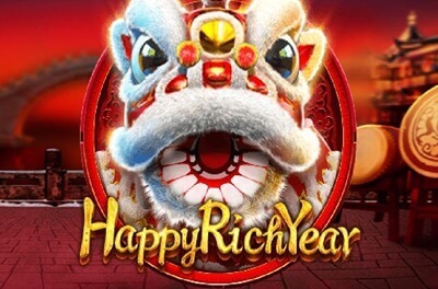 happy rich year slot logo