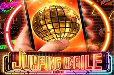 jumping mobile slot logo