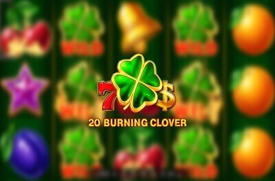 20 burning clover slot logo