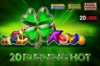 20 burning hot slot logo