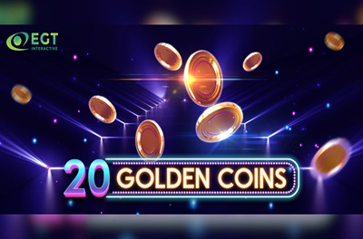 20 golden coins slot logo