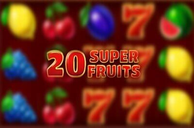 20 super fruits slot logo