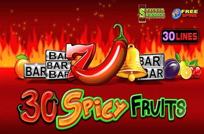 30 spicy fruits slot logo