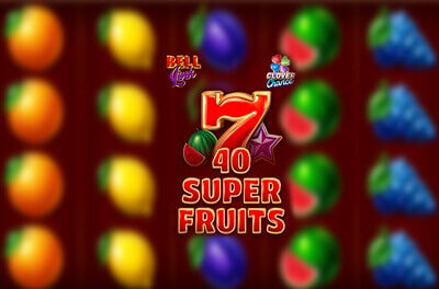 40 super fruits bell link slot logo
