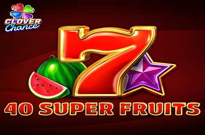 40 super fruits slot logo