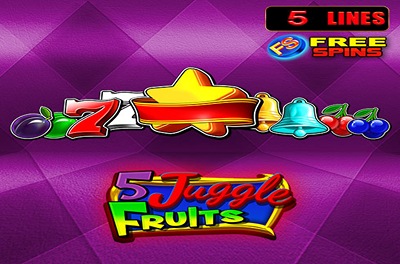 5 juggle fruits slot logo