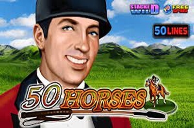50 horses slot logo