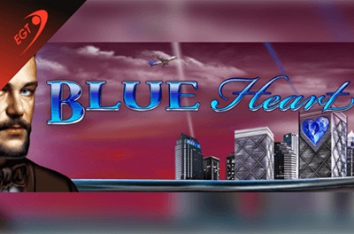 blue heart slot logo