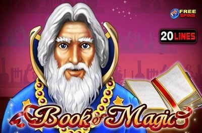 book of magic slot logo