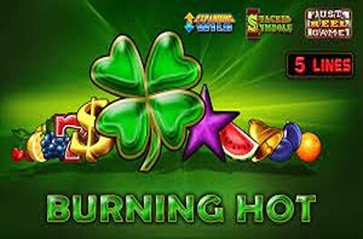 burning hot slot logo