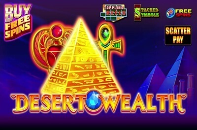 desert wealth slot logo