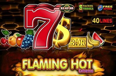 flaming hot extreme slot logo