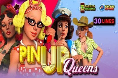 pin up queens slot logo