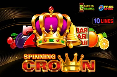 spinning crown slot logo