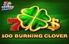 100 burning clover slot mini slot logo