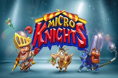 micro knights slot logo