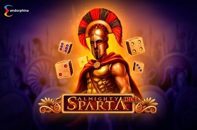 almighty sparta dice slot logo