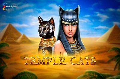 temple cats slot logo
