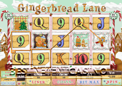 Играть бесплатно в игровой автомат Gingerbread Lane