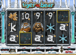 Играть бесплатно в игровой автомат Tiger vs Bear