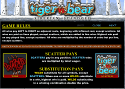 Wild и Scatter в слоте Тигр против Медведя