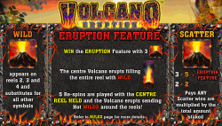 Бесплатные игры в слоте Извержение вулкана