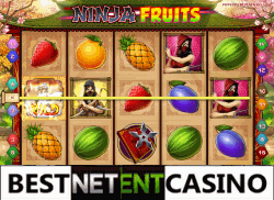 Играть бесплатно в игровой автомат Ninja Fruit