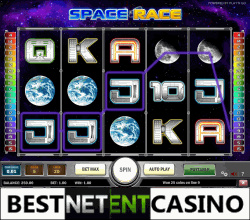 Играть бесплатно в игровой автомат Space Race