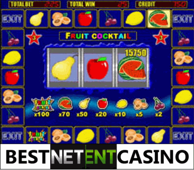 Игровой автомат Fruit cocktail бонусная игра в процессе