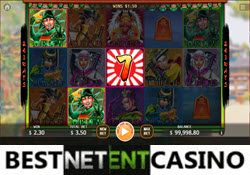 Play online pokie Japanese 7 Heroes by KaGaming for free