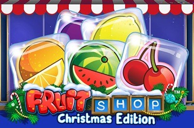 fruit shop christmas edition slot logo