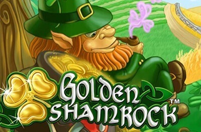 golden shamrock slot logo