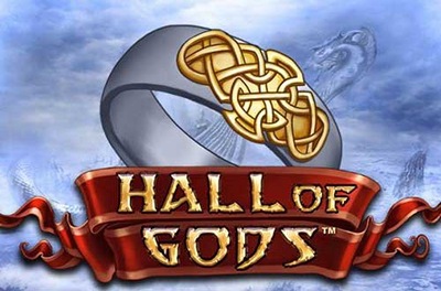 hall of gods slot logo