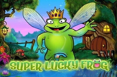 super lucky frog slot logo