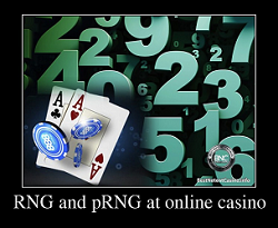 RNG and pRNG at online casino