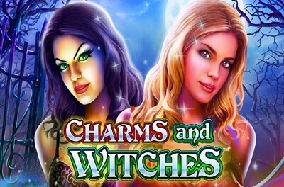 charms and witches slot logo