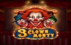 3 clown monty slot logo