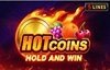 hot coins hold and win slot logo