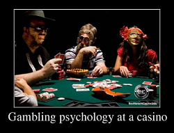 Gambling psychology at a casino