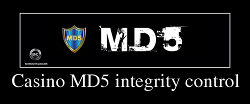 Casino MD5 integrity control
