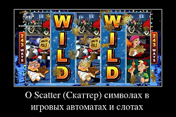 О Scatter (Скаттер) символах в игровых автоматах и слотах