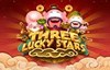 three lucky stars slot logo