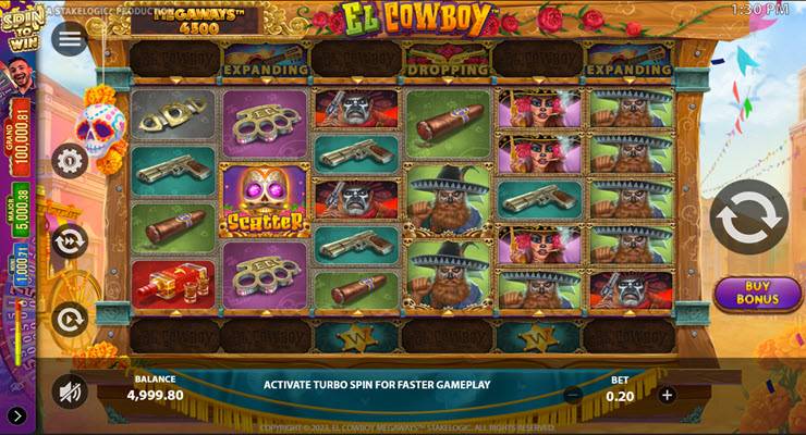 el cowboy megaways gameplay